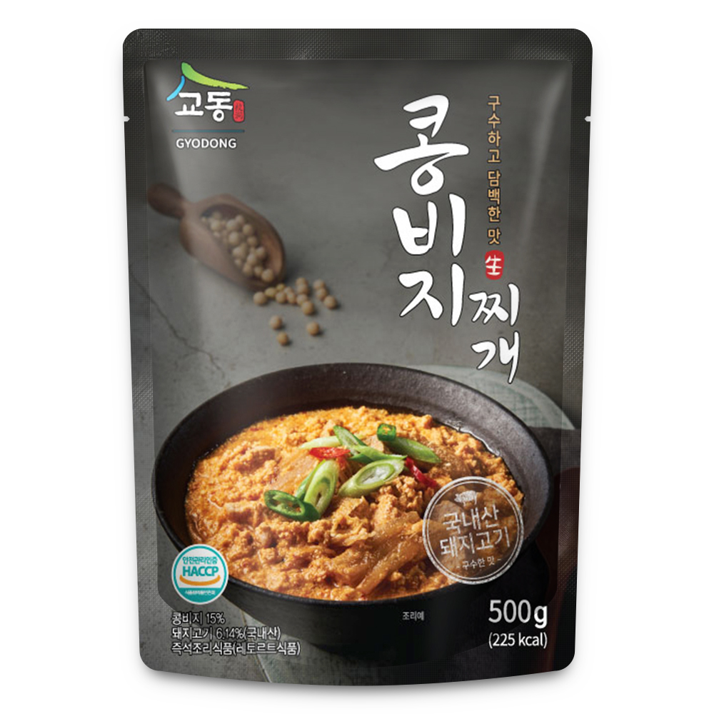 콩비지찌개 500g 1팩 / 3팩 (실온) - 유통기한 2021년 3월